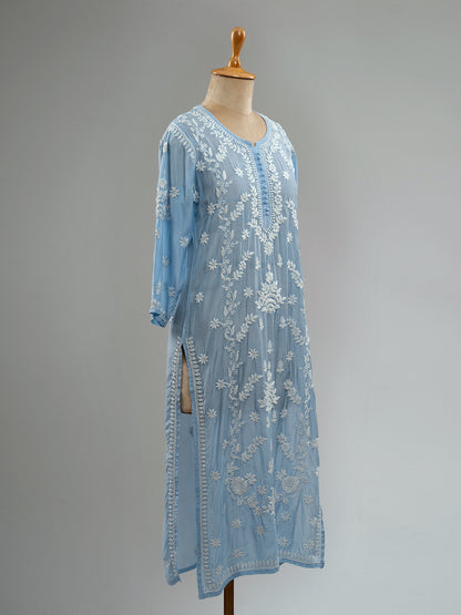 Muslin Chikankari Kurti
