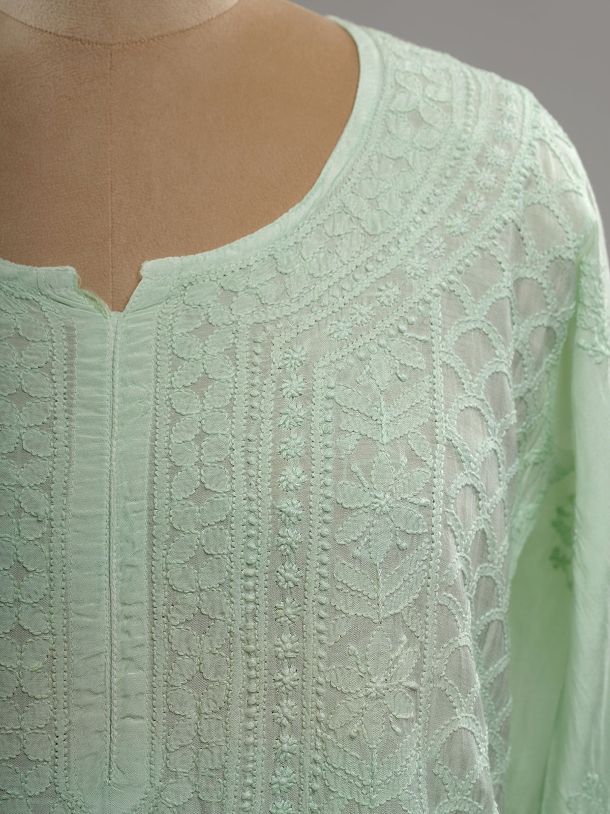Muslin Intricate Chikankari Kurti