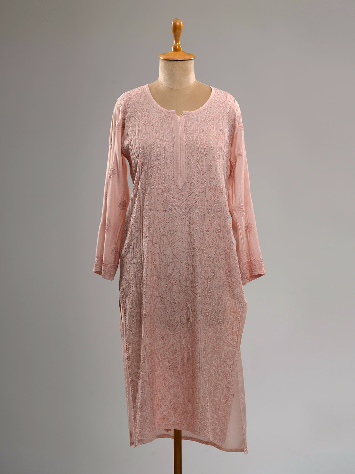 Muslin Intricate Chikankari Kurti