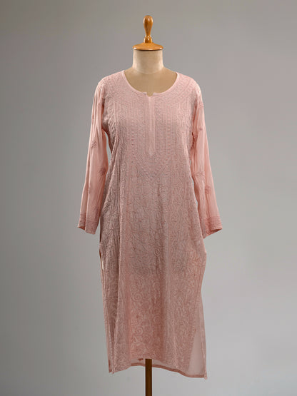 Muslin Intricate Chikankari Kurti