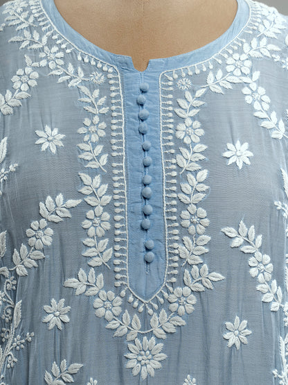 Muslin Chikankari Kurti