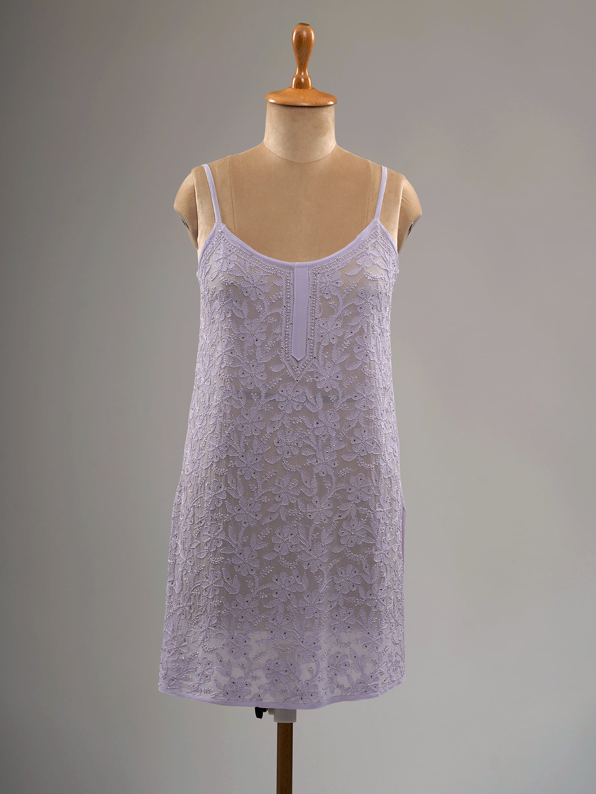 Iktara Chikankari Spaghetti Top