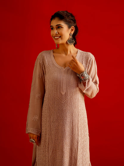 Jaal Embroidered Chikankari Set