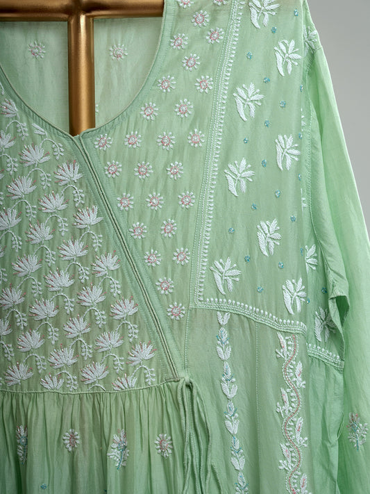 Mul Chanderi Chikankari Suit Set