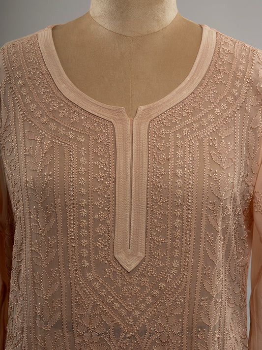 Ombre Chikankari Viscose Kurti