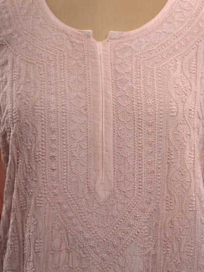 Muslin Intricate Chikankari Kurti