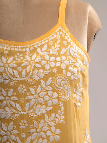 Chikankari Spaghetti Kurti