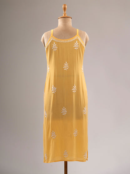 Chikankari Spaghetti Kurti