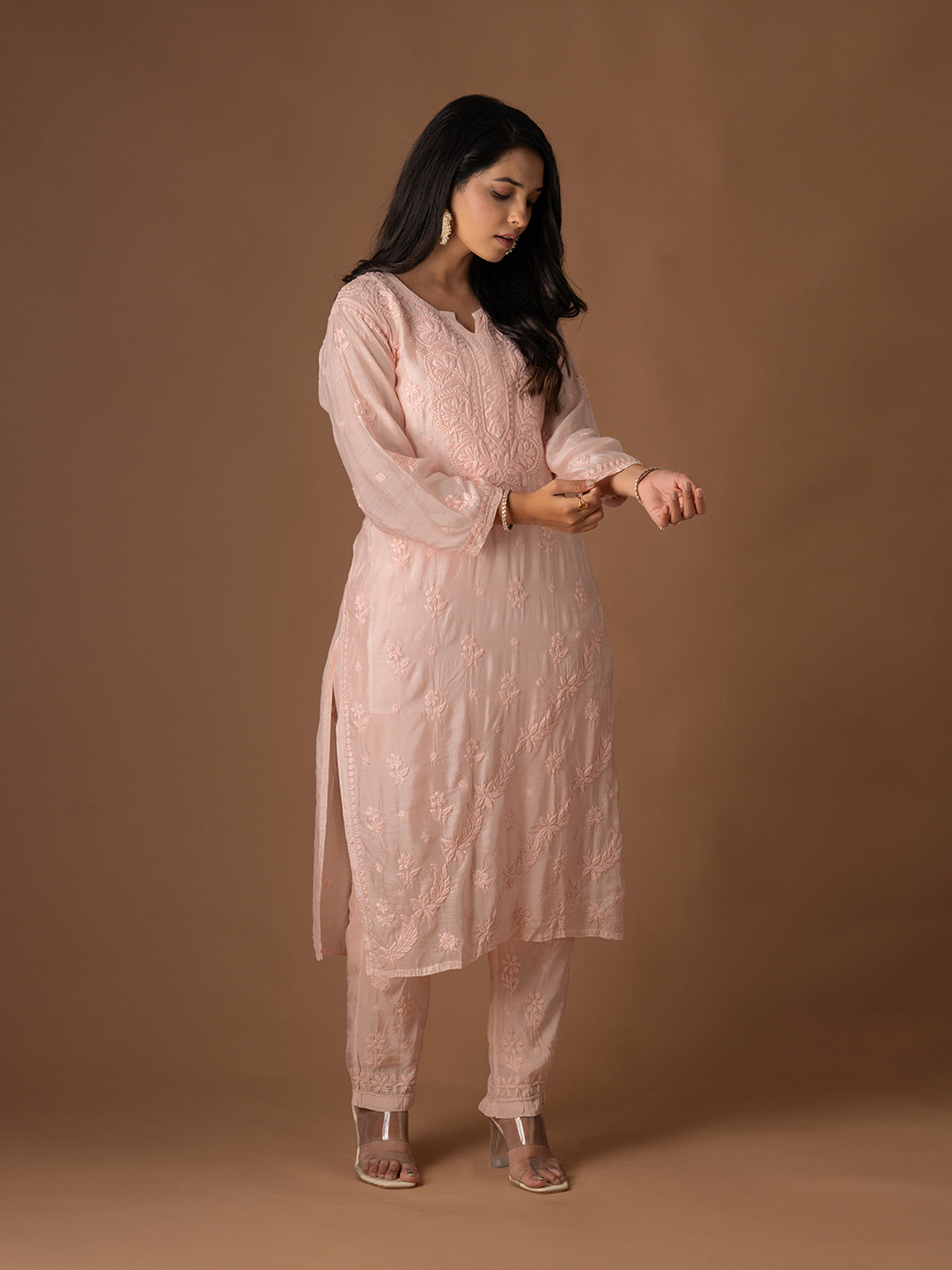 Muslin Chikankari Set