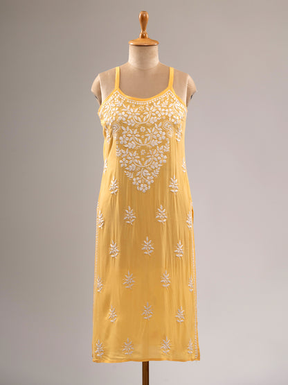 Chikankari Spaghetti Kurti