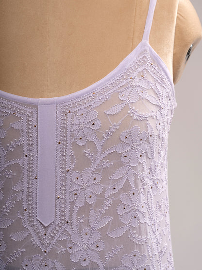 Iktara Chikankari Spaghetti Top
