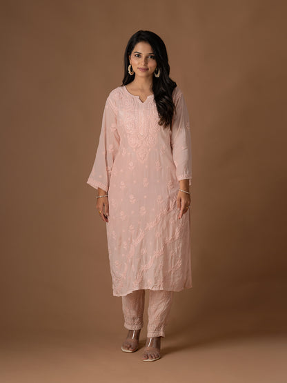 Muslin Chikankari Set