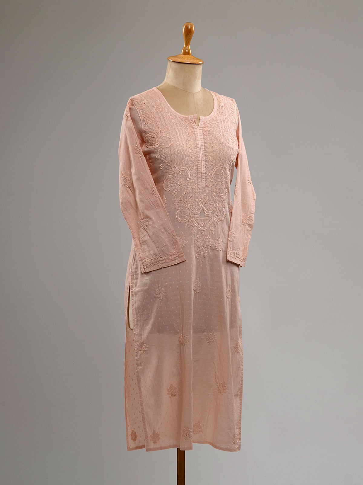 Dobby Cotton Chikankari Kurti