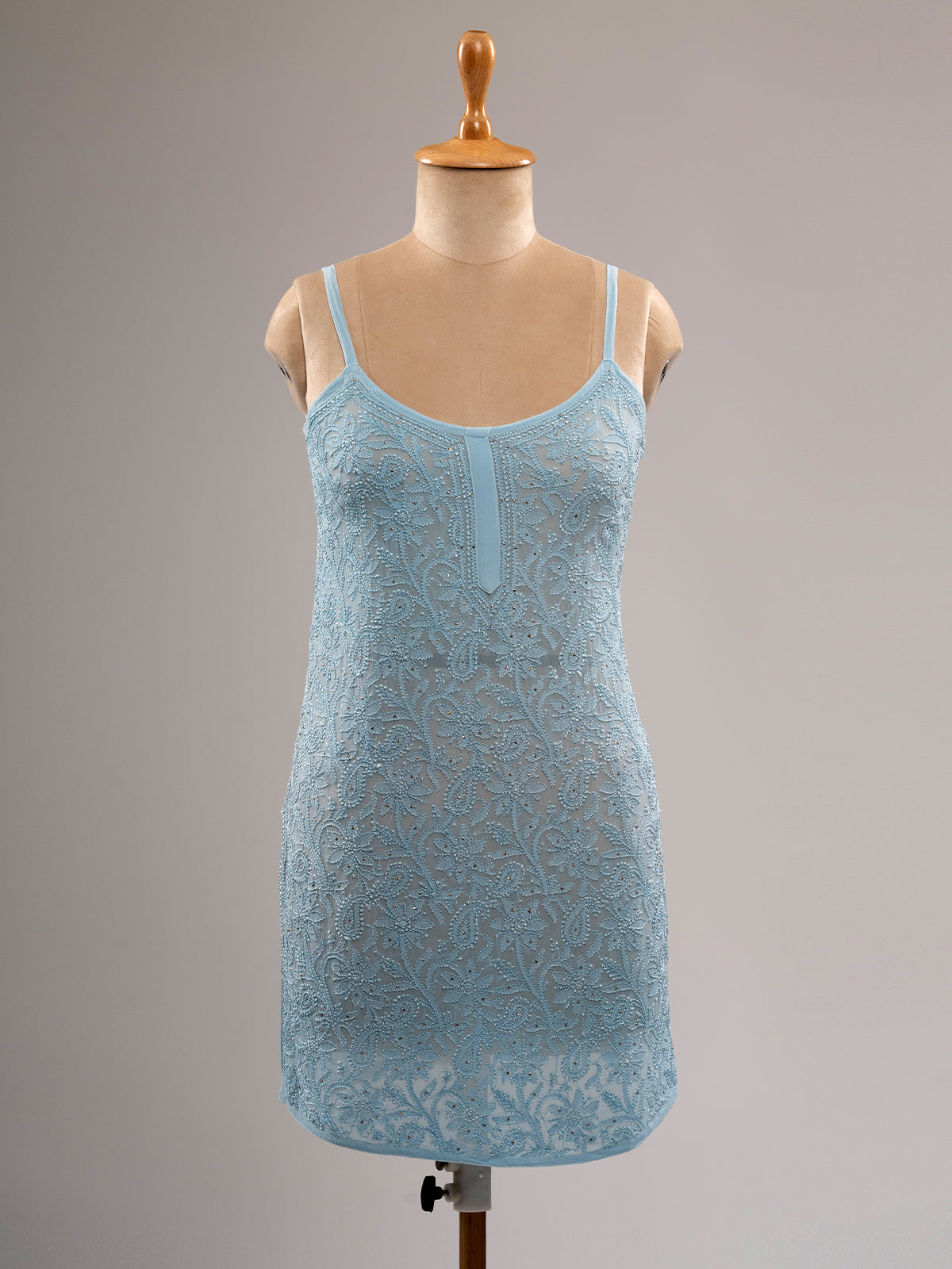 Iktara Chikankari Spaghetti Top