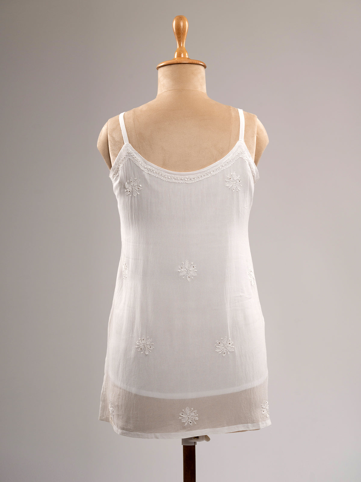 Iktara Chikankari Spaghetti Top