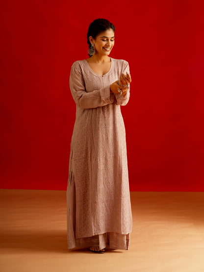Jaal Embroidered Chikankari Set