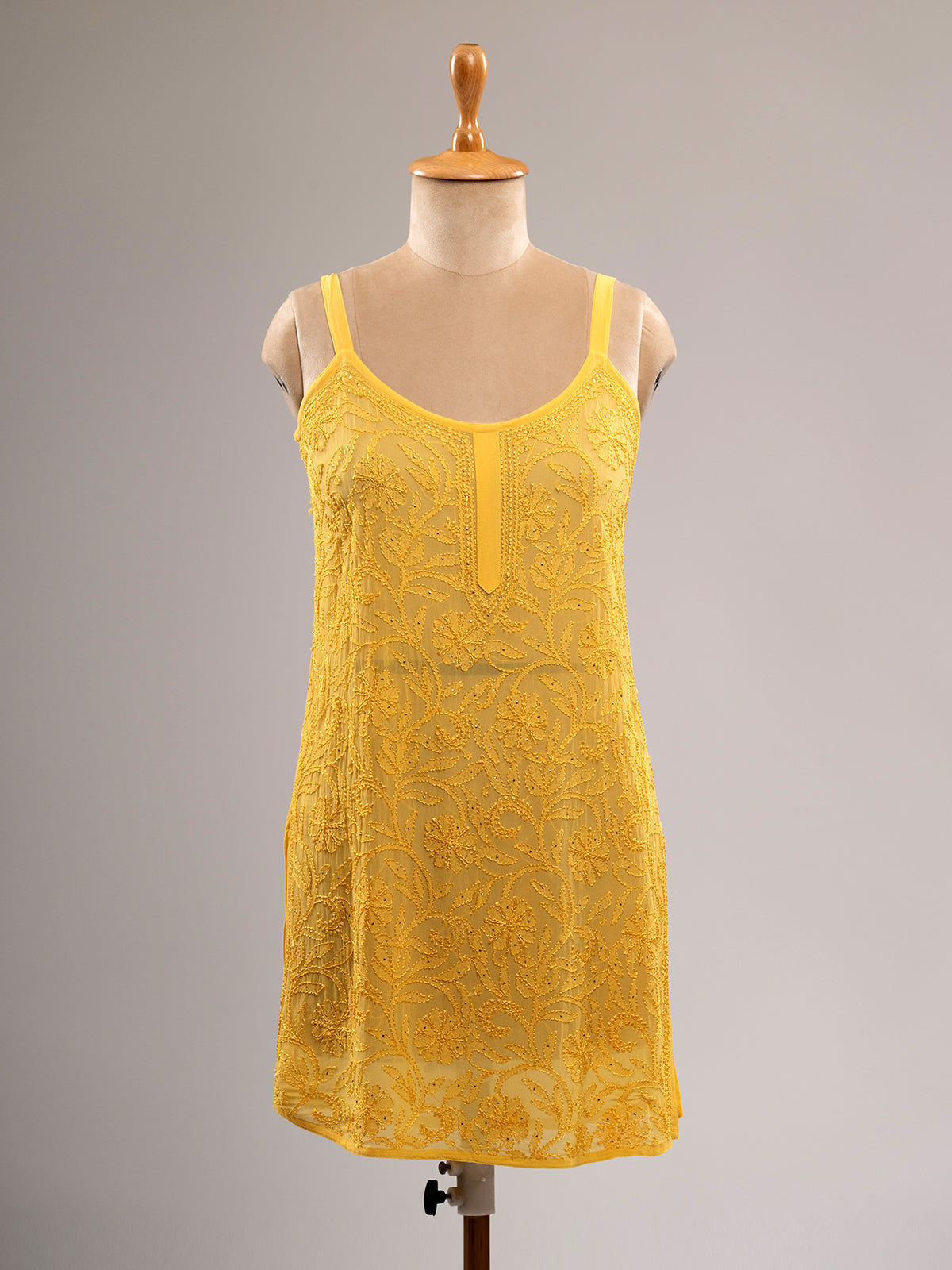 Iktara Chikankari Spaghetti Top
