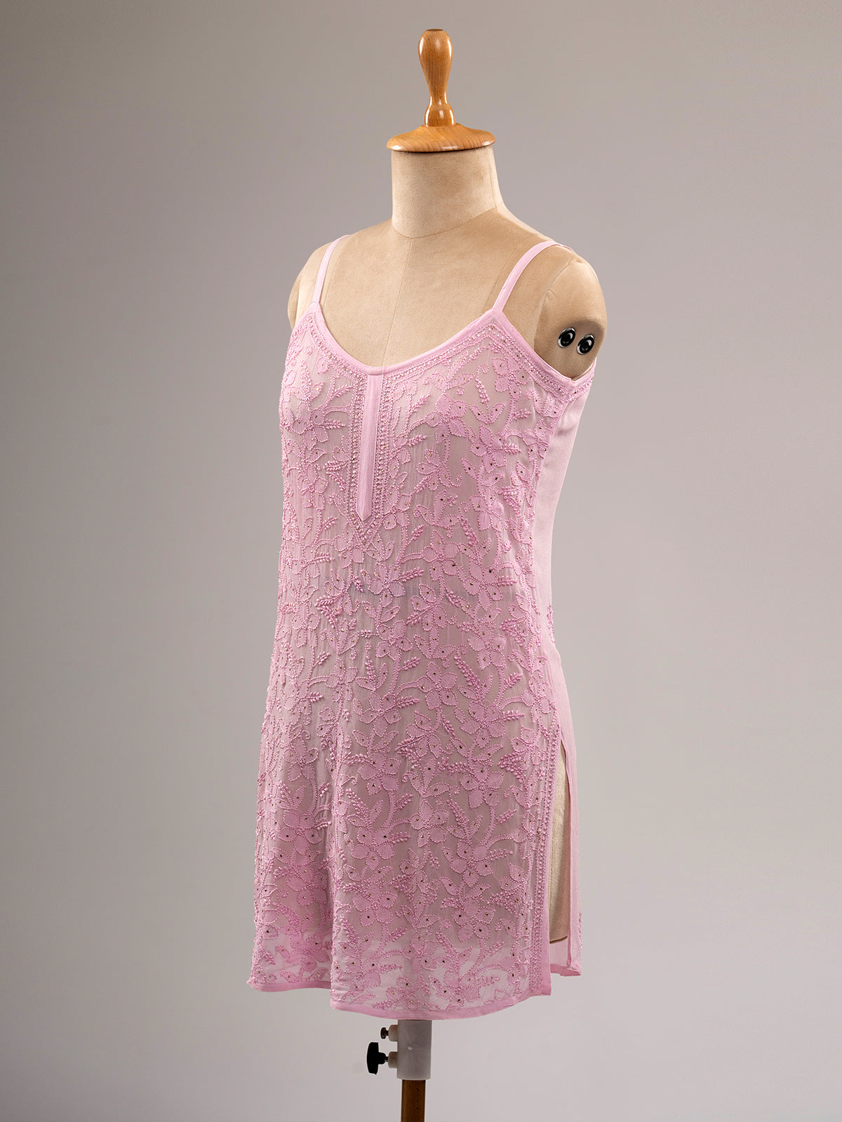 Iktara Chikankari Spaghetti Top
