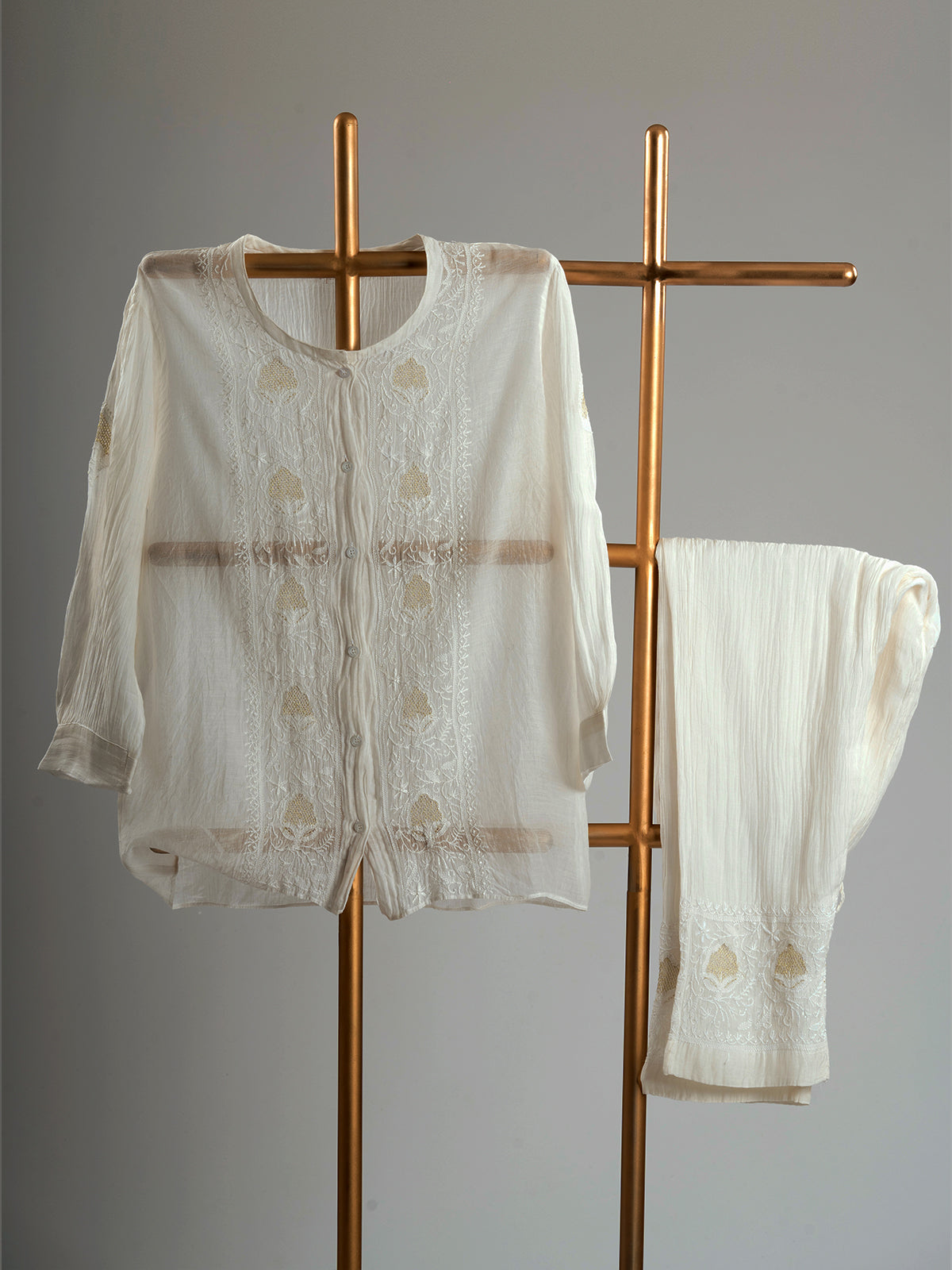 Intricate Chikankari Coord set