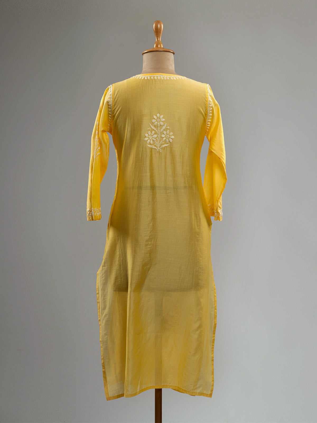 Chanderi Chikankari Kurti