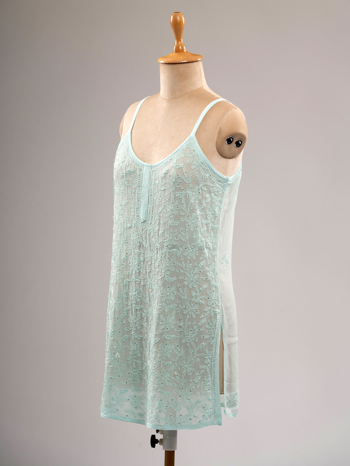 Iktara Chikankari Spaghetti Top