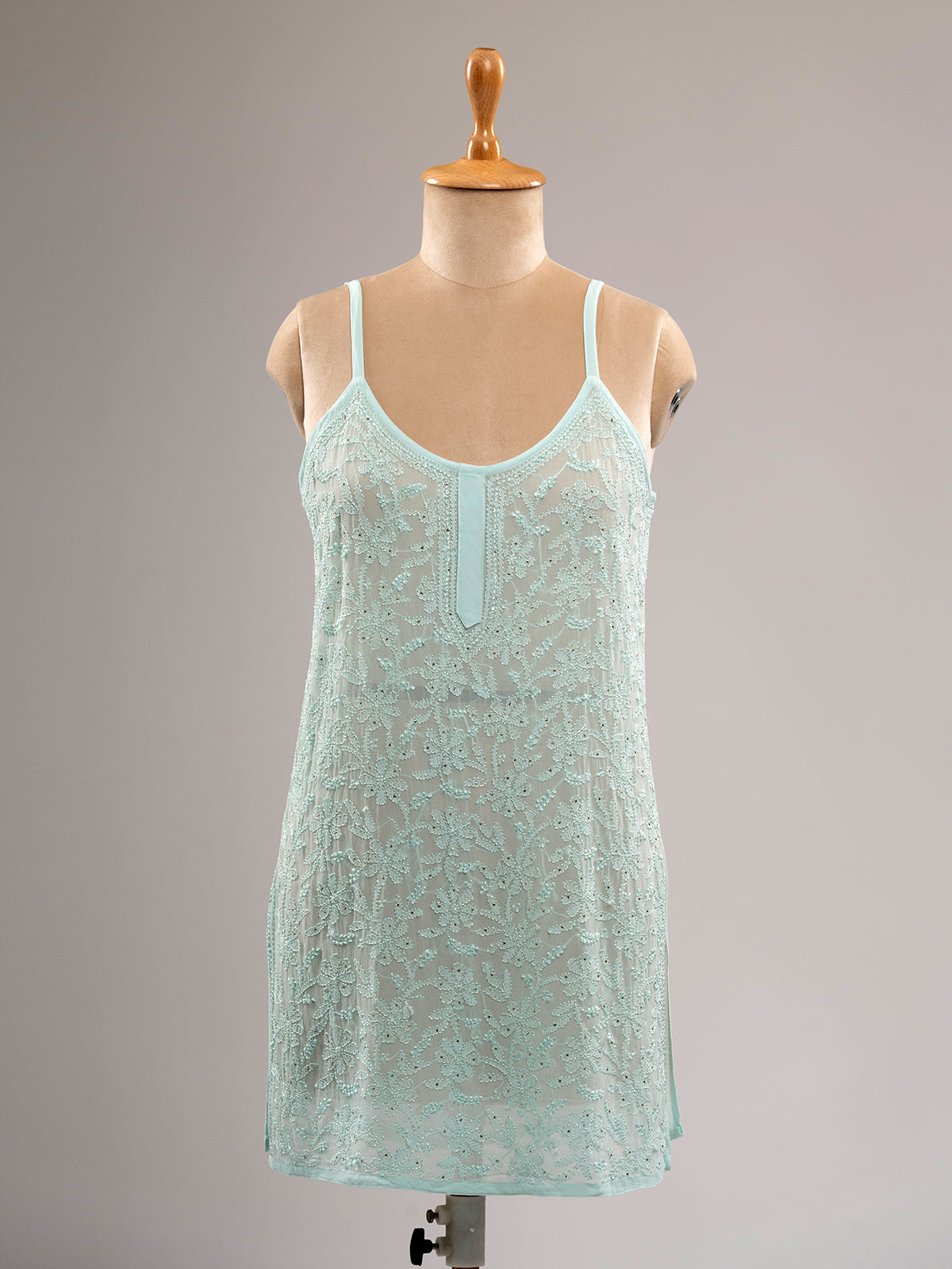 Iktara Chikankari Spaghetti Top