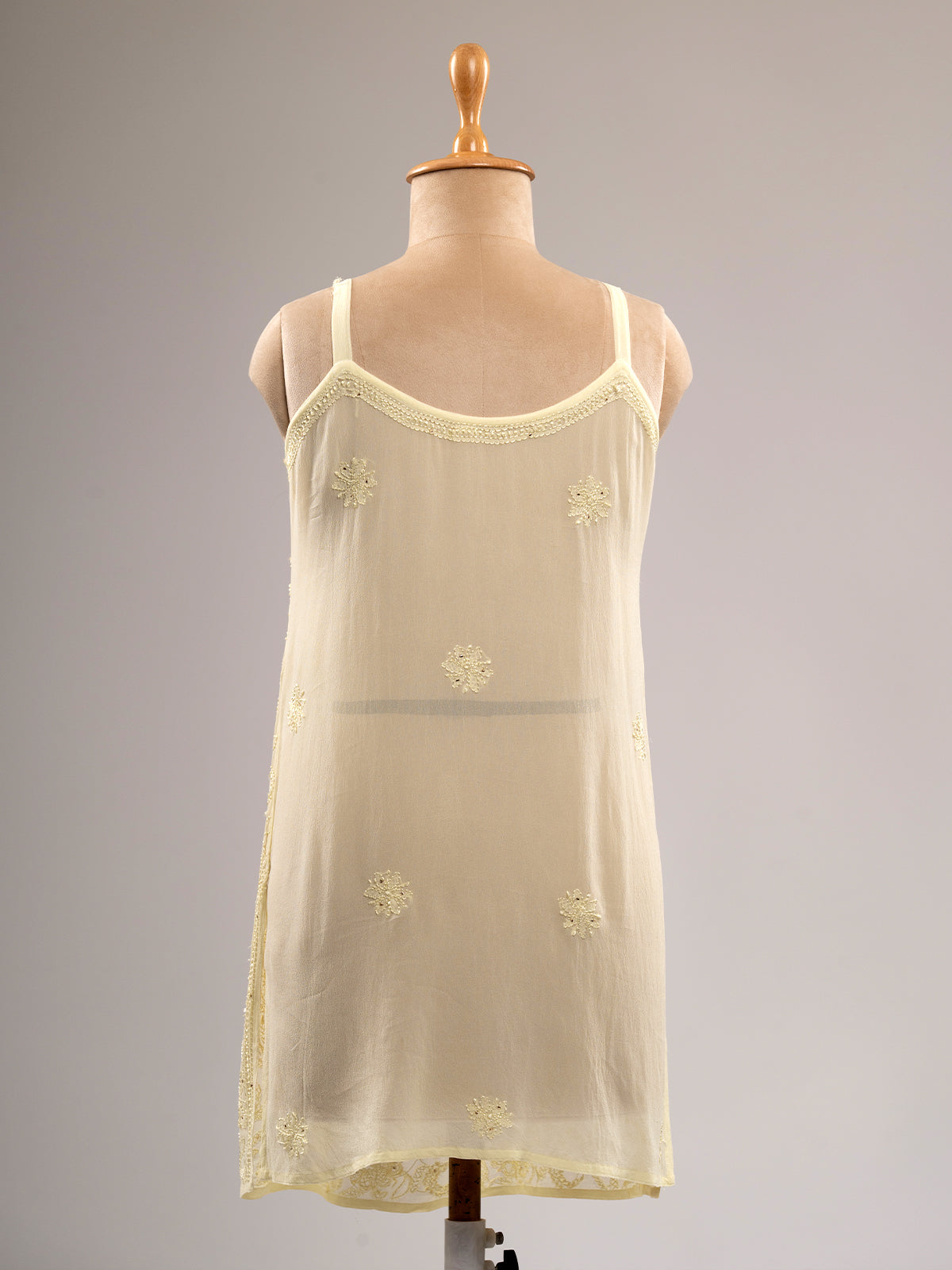 Iktara Chikankari Spaghetti Top