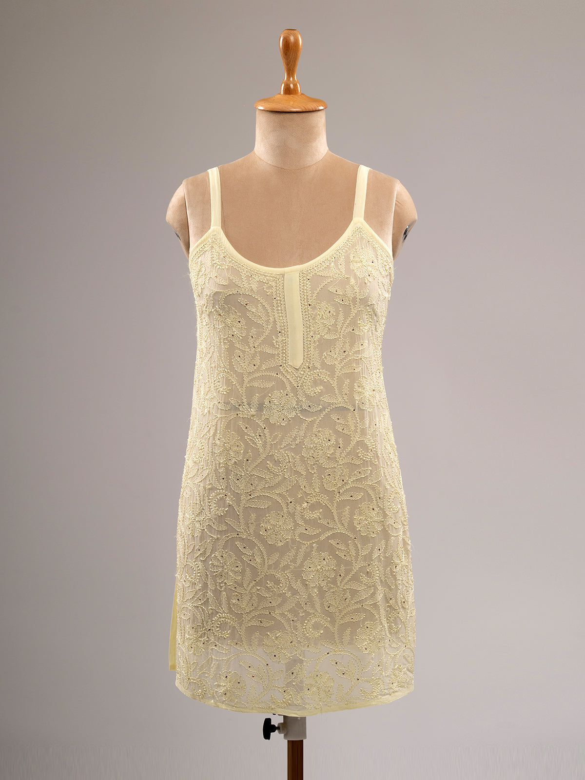 Iktara Chikankari Spaghetti Top