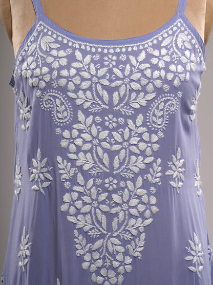 Chikankari Spaghetti Kurti