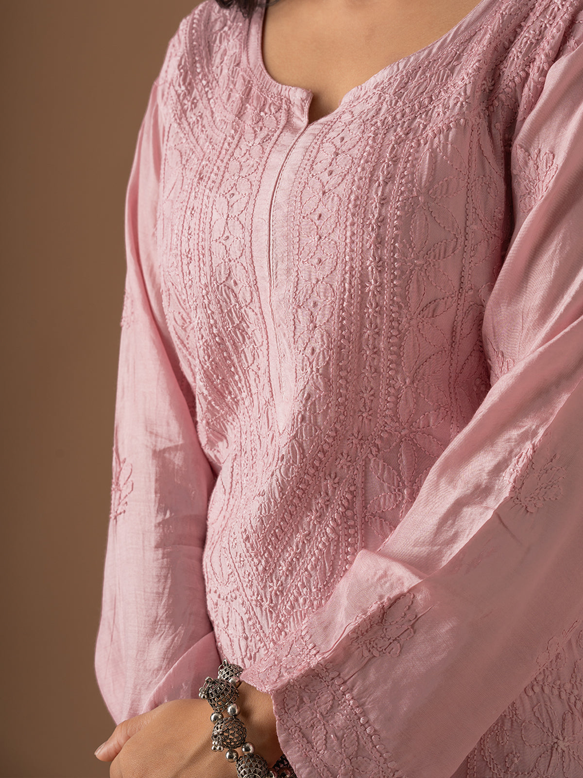 Muslin Intricate Chikankari Kurti