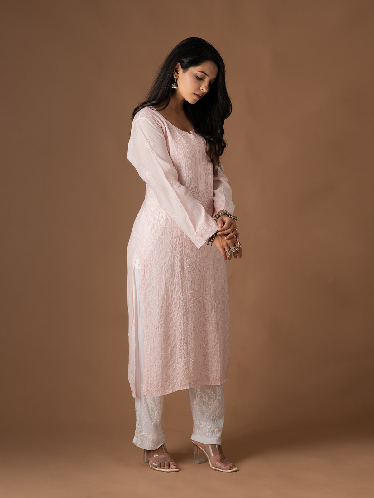 Muslin Intricate Chikankari Kurti