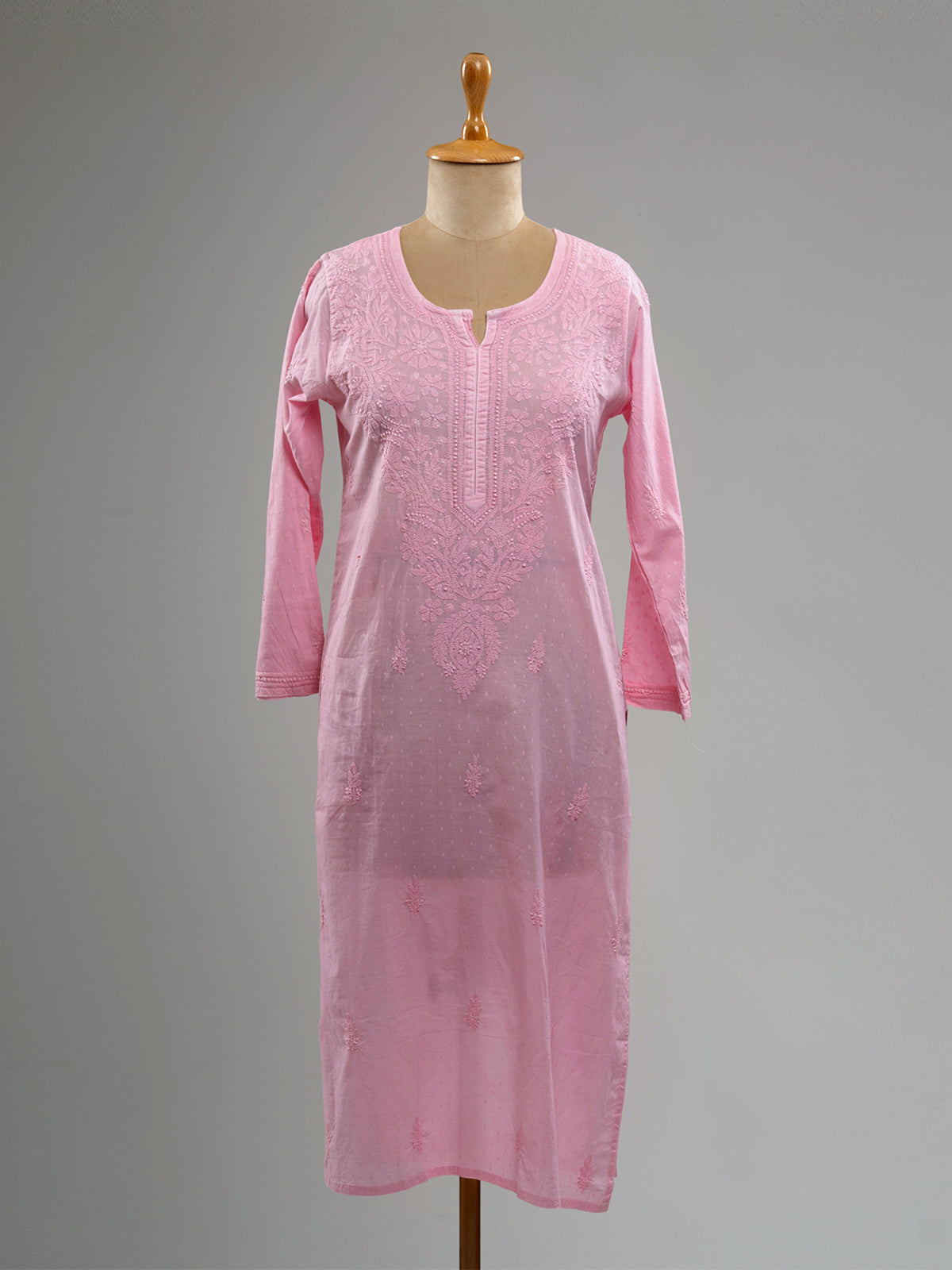 Dobby Cotton Chikankari Kurti