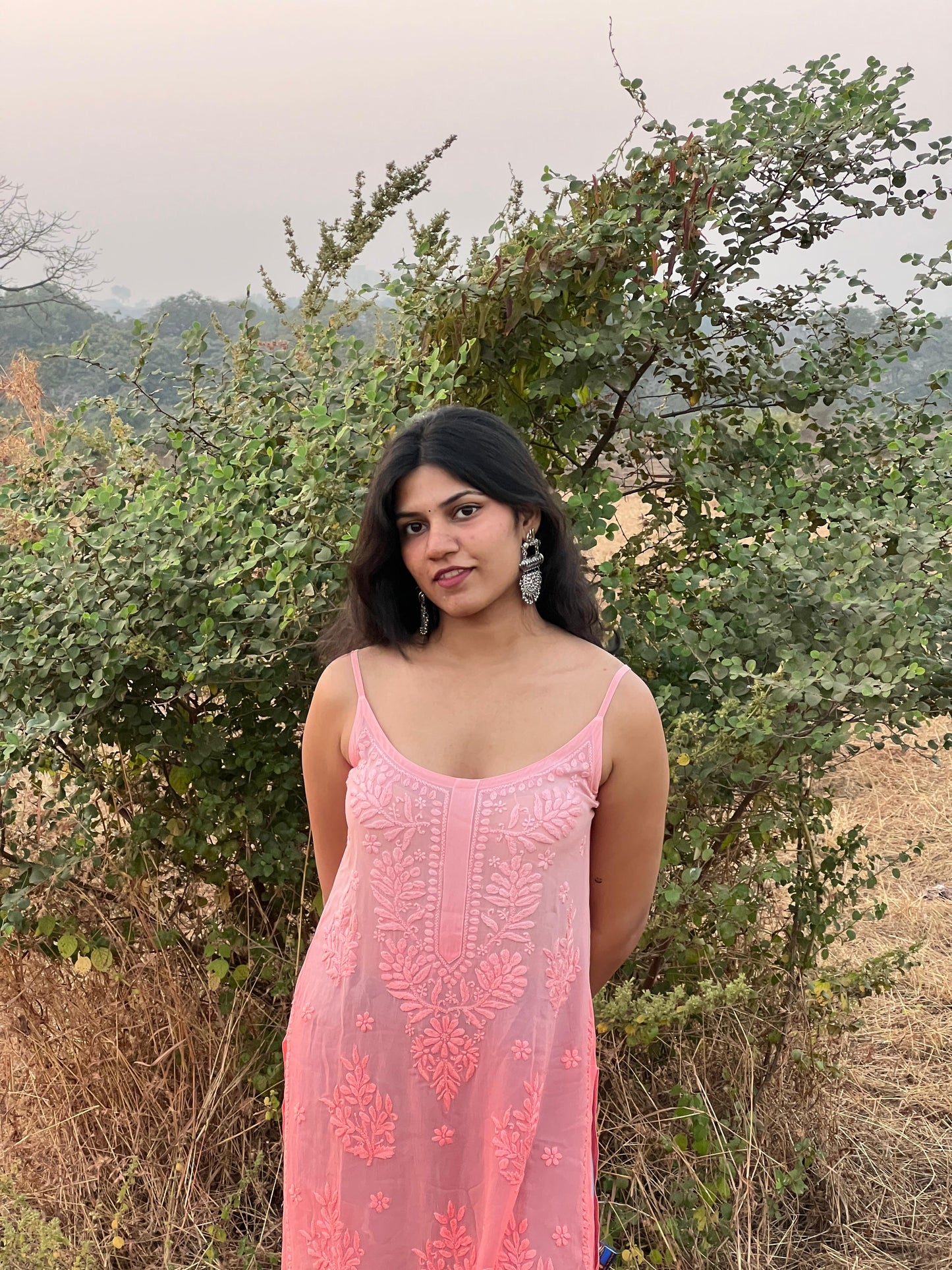 VISCOSE SPAGHETTI STRAP KURTI